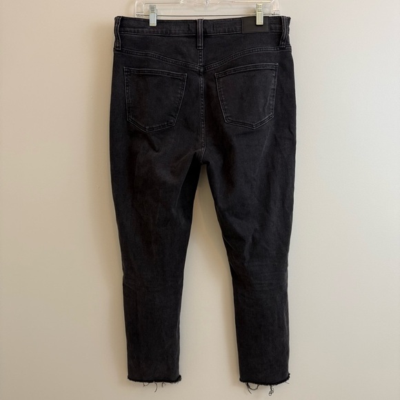 Madewell The High-Rise Straight Leg Black Jeans Size 29T - Picture 5 of 13
